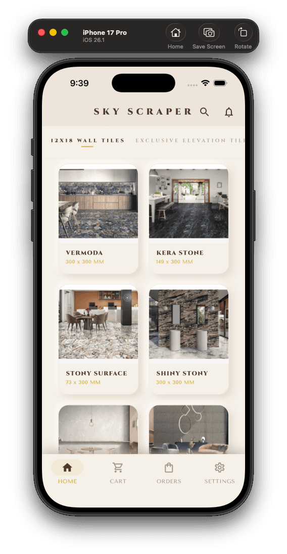 Category grid — Vermoda, Kera Stone, Stony Surface