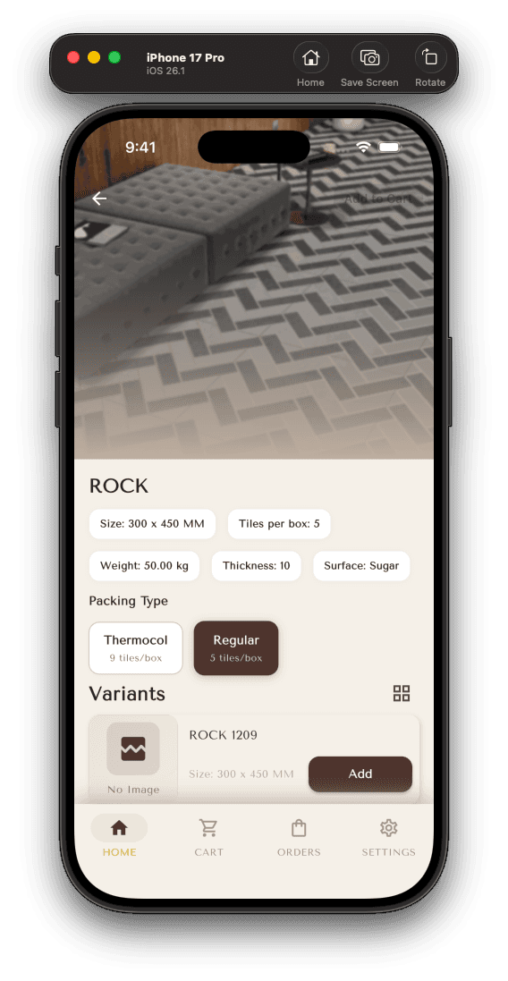Product detail — ROCK with Thermocol / Regular packing