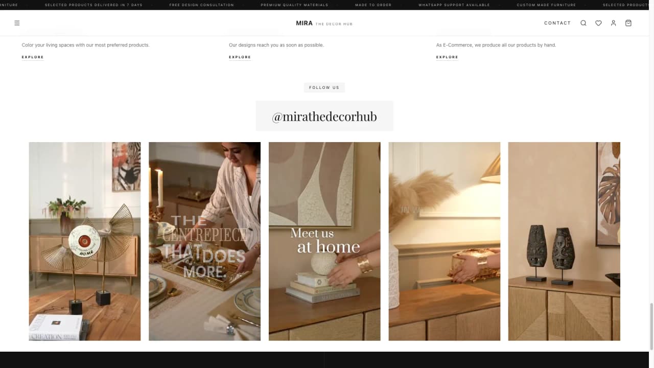 Discover grid — @mirathedecorhub