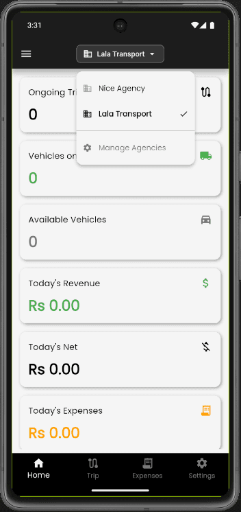 Home Dashboard