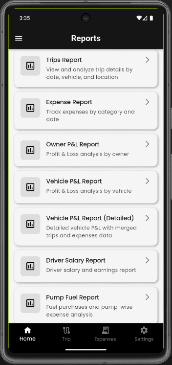 Driver Profile