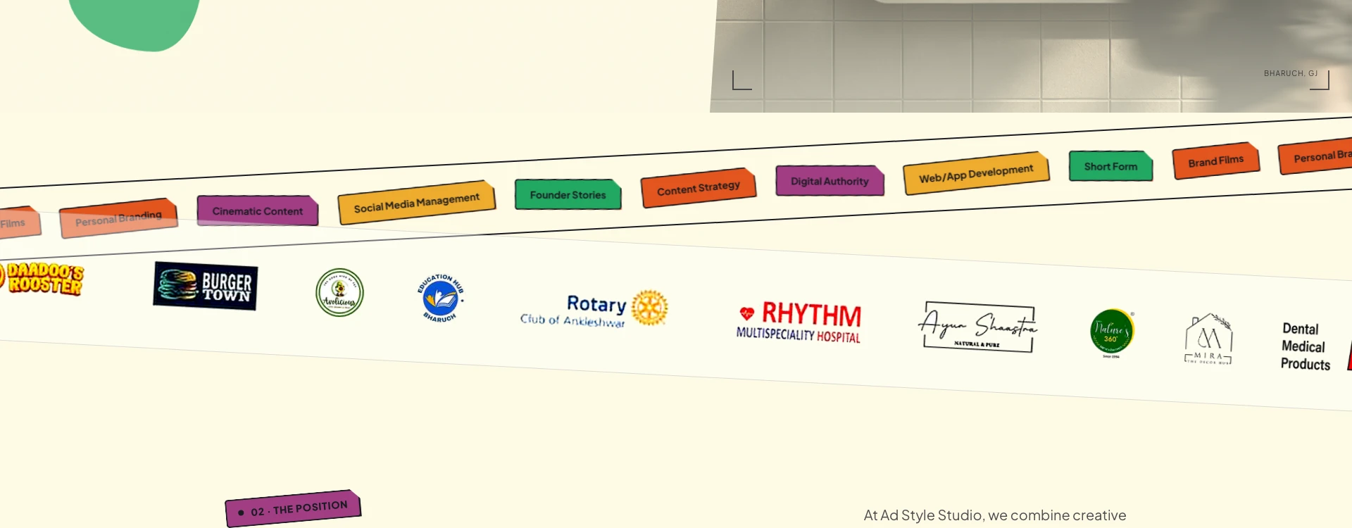 Agency Services Ticker & Client Marquee