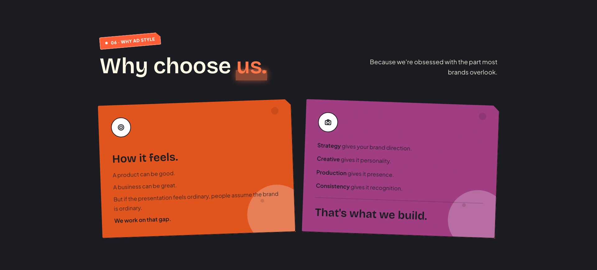 Section 06 — Why Ad Style Studio