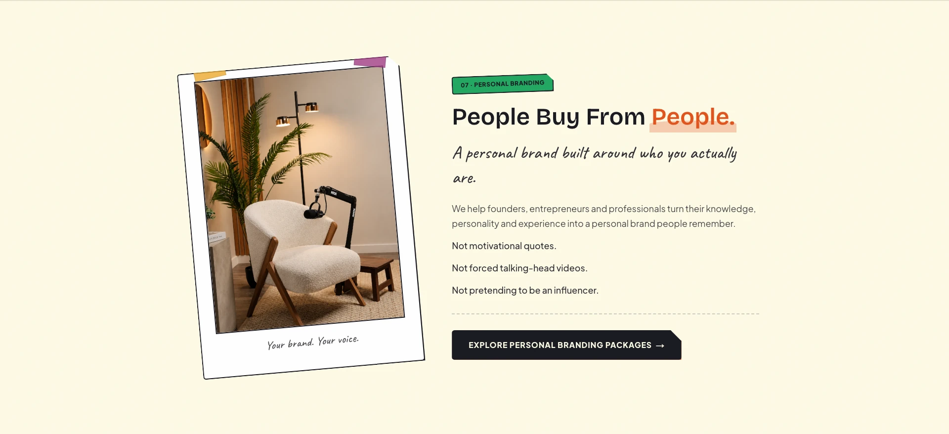 Section 07 — Personal Branding Architecture