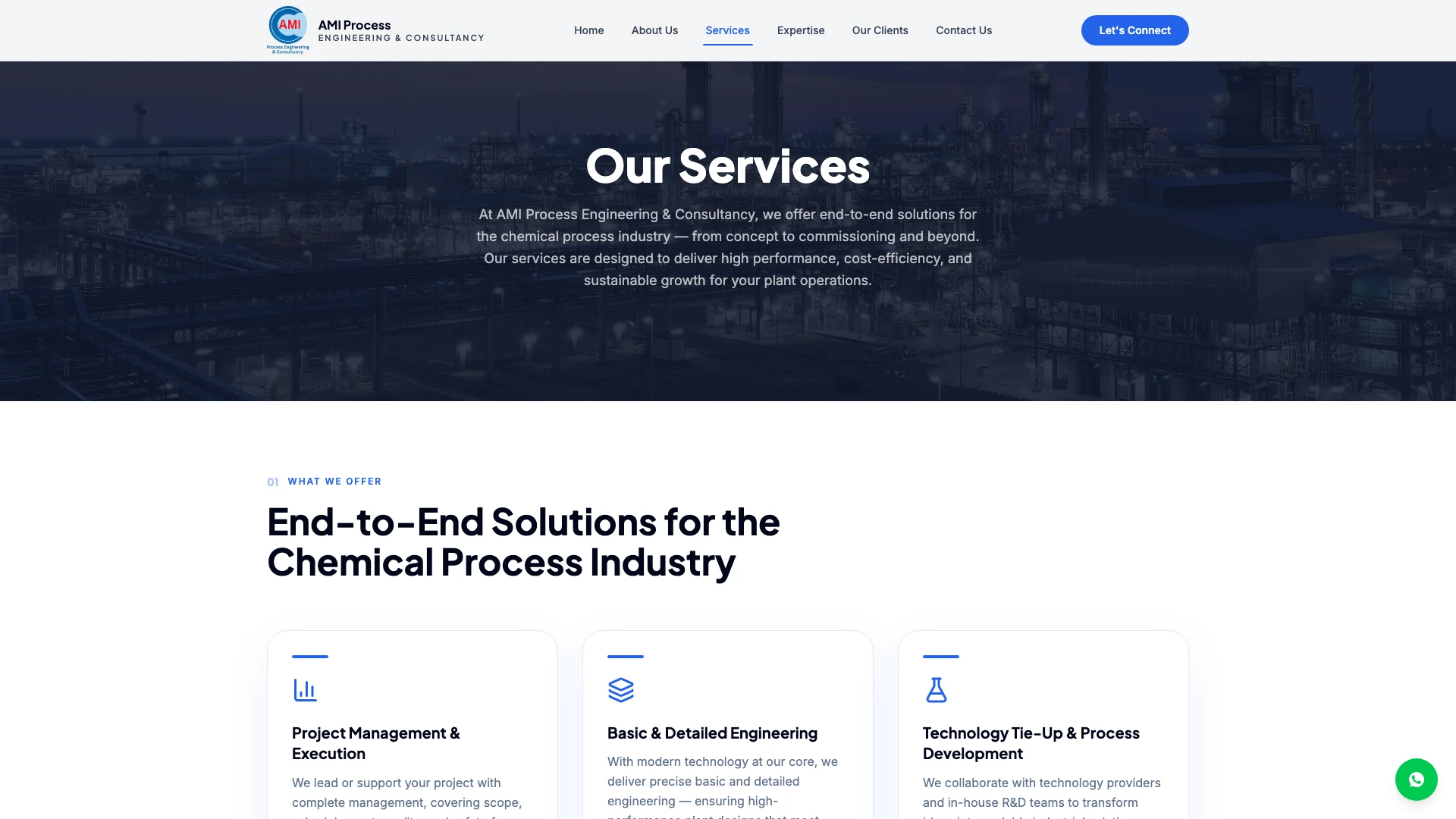 Detailed Process Plant Services Portal