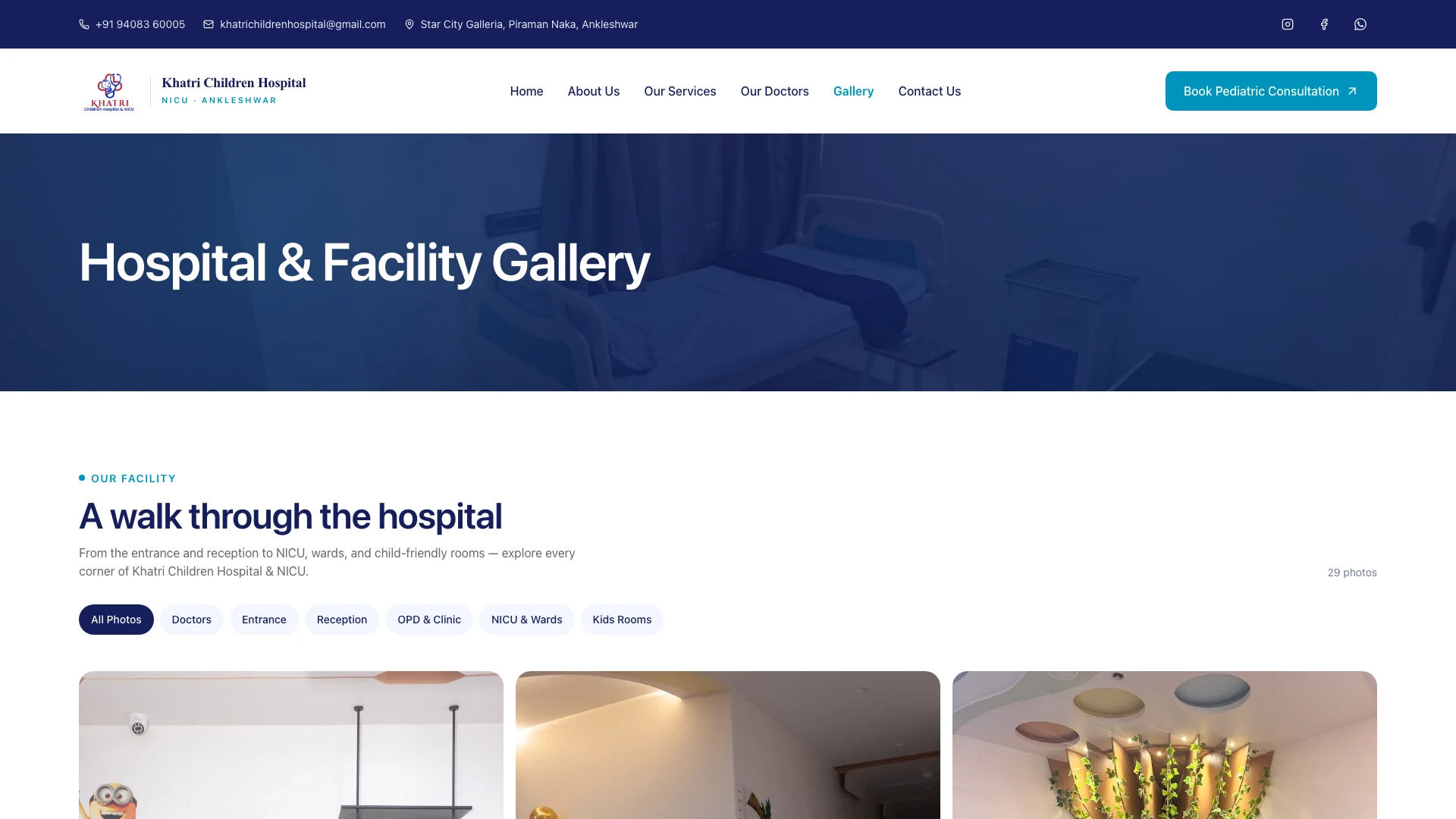 Hospital Facility Gallery Showcase