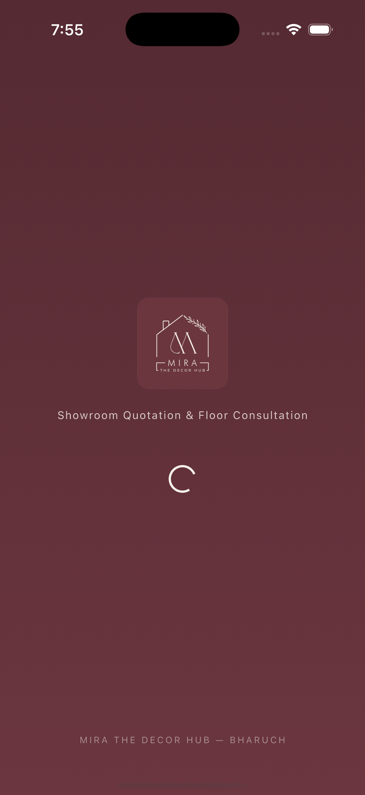 MIRA splash — Showroom Quotation & Floor Consultation